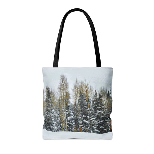 Tote Bag - Lake Tahoe in Winter/Forest winterscape