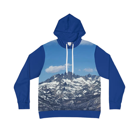 Hoodie Sweatshirt - Minarets of the Sierra Nevada  (blue)