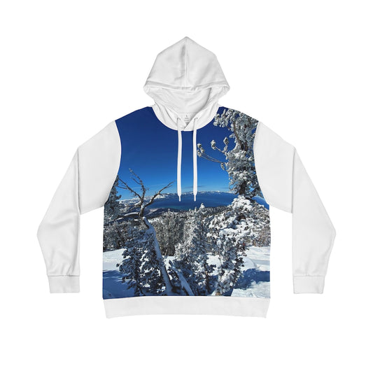 Hoodie Sweatshirt - Lake Tahoe in Winter